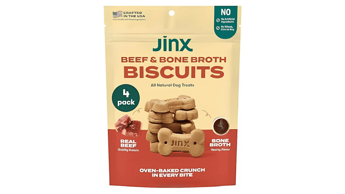 15 Dog Snack Ideas for People on a Budget 15 Jinx Beef Bone Broth Biscuits