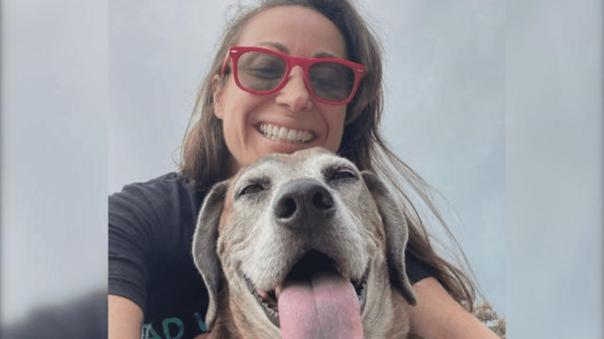 Internet Magic: How One Woman Found a Photo of Her Dog's Final Moment 2 Kristina Cusenza with Weston