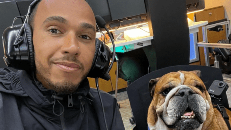 Lewis Hamilton Reveals How Plant-Based Diet Changed His Dog's Life 3 Lewis Hamilton and Roscoe