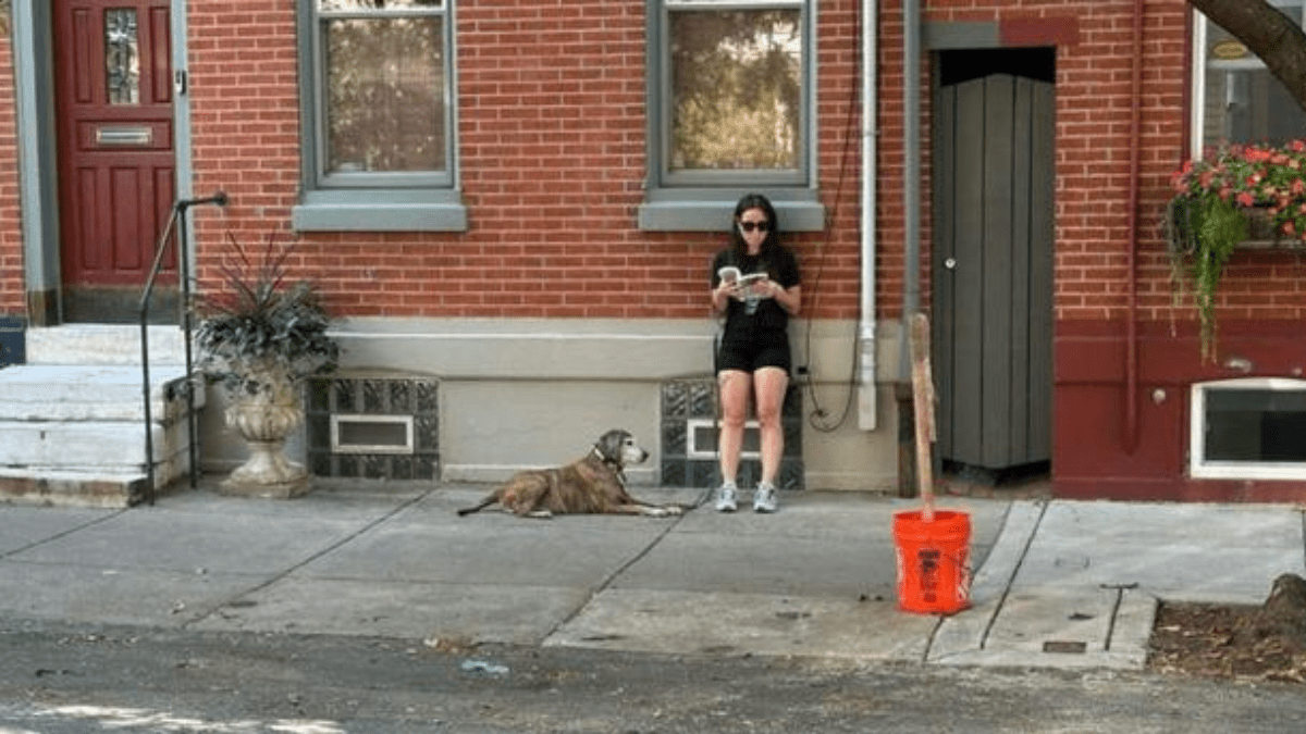 Internet Magic: How One Woman Found a Photo of Her Dog's Final Moment 3 Photo of Kristina and Weston taken by the unnamed photographer