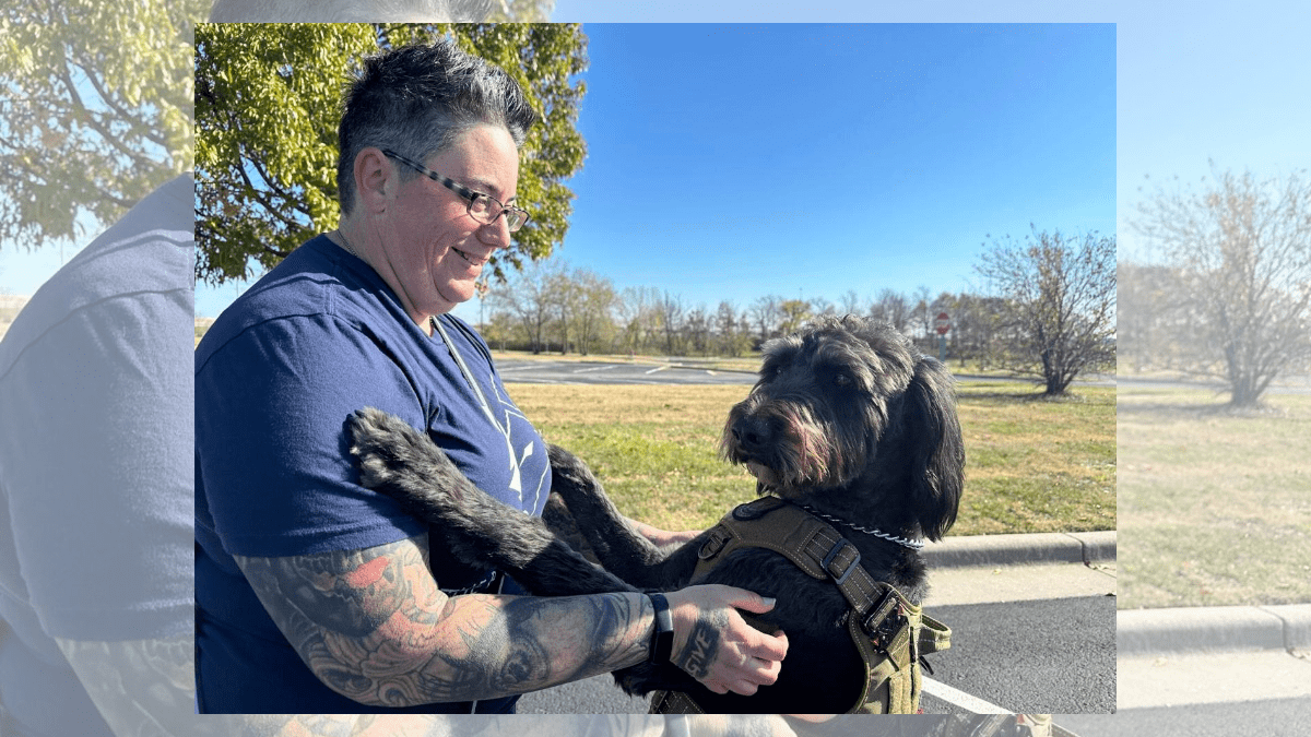 Service Dog Program Helping Veterans with PTSD Achieve Progress 2 OBrien with Albus