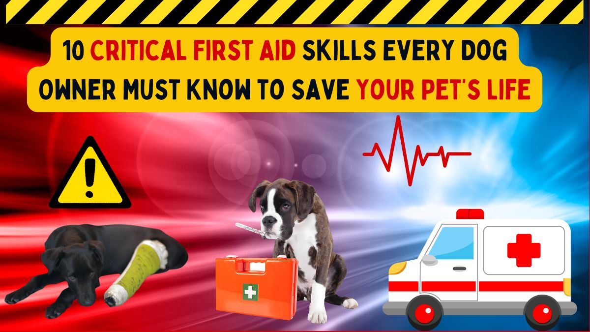 10 Critical First Aid Skills Every Dog Owner Must Know to Save Their Pet’s Life
