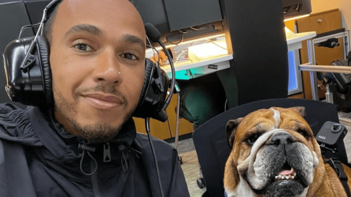 Lewis Hamilton and Roscoe